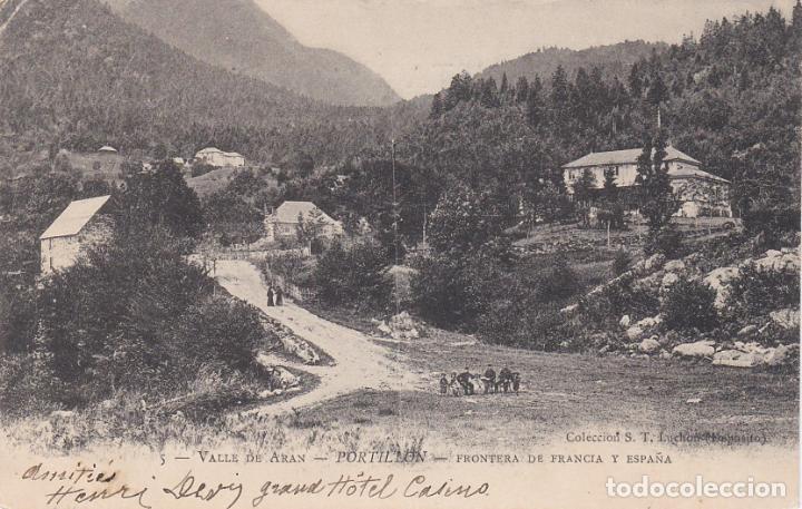 Postales: valle de aran, portillon, frontera de francia y espa&ntilde;a, lerida