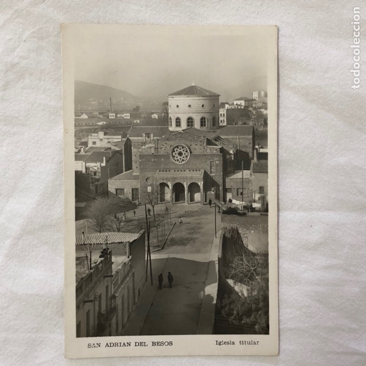 Postales: POSTAL SAN ADRIAN DEL BESOS IGLESIA TITULAR CATALU&Ntilde;A