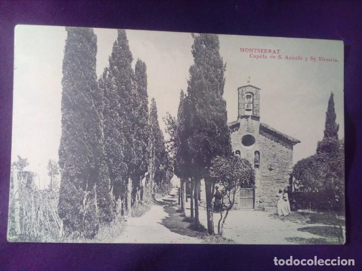 Postales: Postal Montserrat Capilla de S. Acisclo y Santa Victoria sin circular Roca