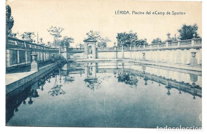 Postales: LERIDA .- PISCINA DEL CAMP DE SPORTS .- FOTO GORD&Oacute;