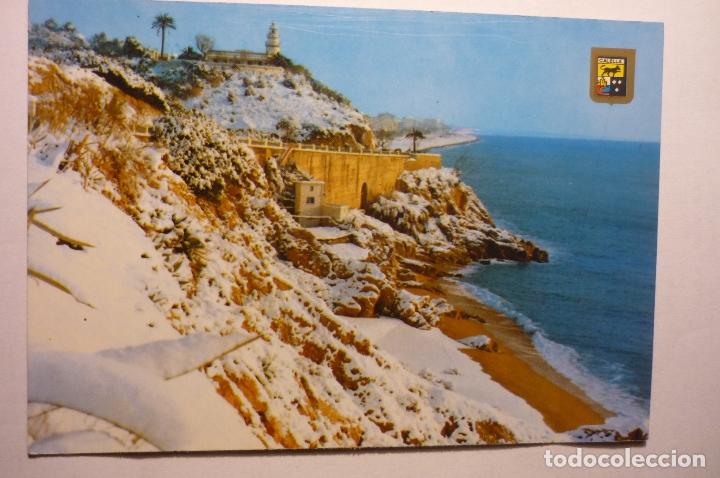 Postales: POSTAL CALELLA .--NEVADA CIRCULADA - Foto 1