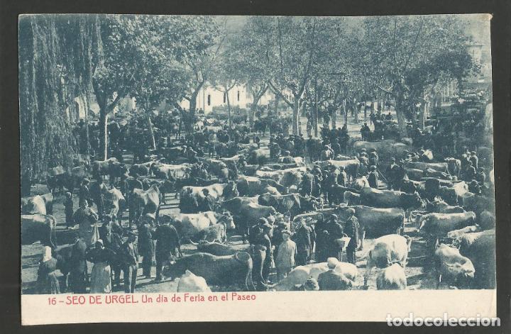 Postales: SEO DE URGEL-SEU D'URGELL-UN DIA DE FERIA EN EL PASEO-16-THOMAS-POSTAL ANTIGA-(55.648)