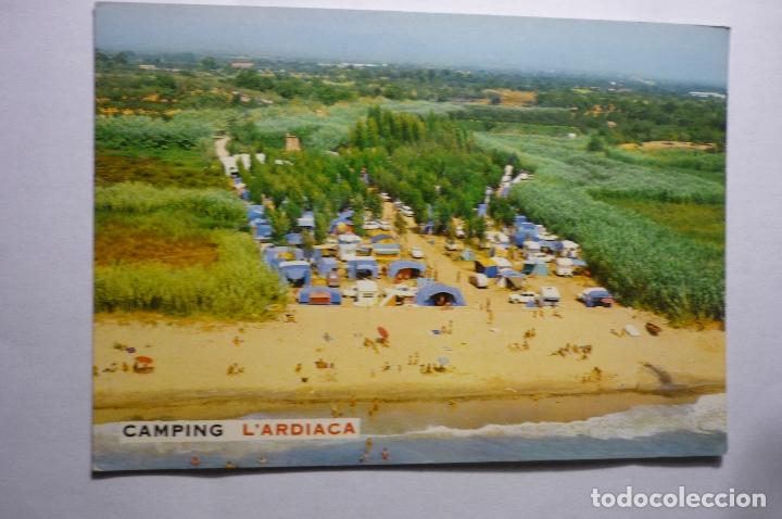 Postales: POSTAL CAMPING PLAYA L&acute;ARDIACA -CAMBRILS