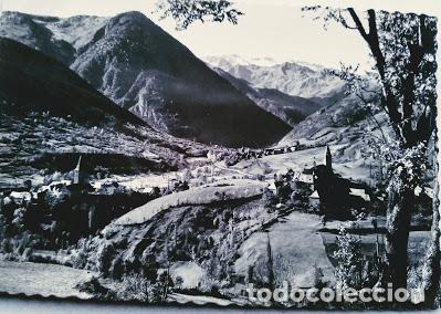 Postales: Valle de Ar&aacute;n: Salard&uacute;, U&ntilde;a, Gessa y Arties. 304 Panor&aacute;mica. Usada. Blanco/Negro.