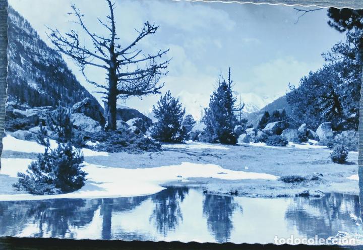 Postales: Valle de Boh&iacute;. 463 Parque Nacional de Aig&uuml;es Tortes. Turismo Poble de Segur. Usada con sello. blanco