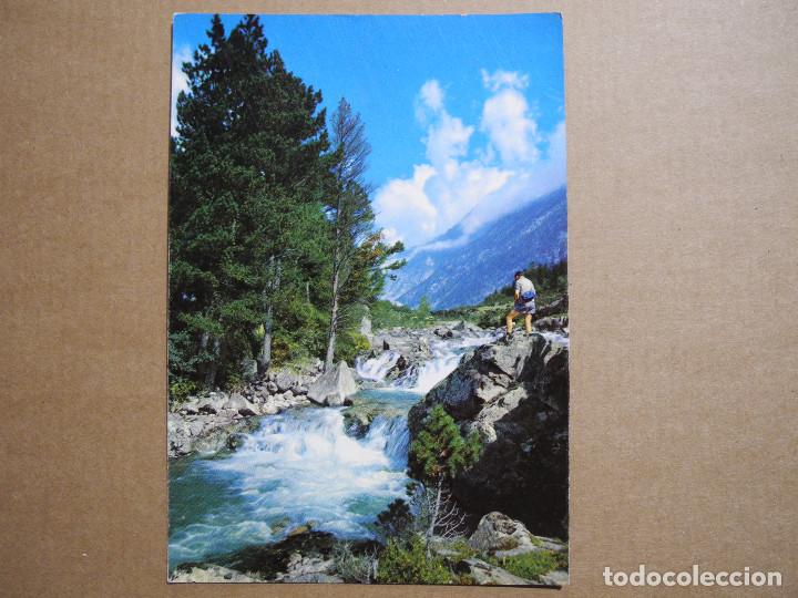 Postales: Pirineos de Lerida. Valle de Bohi. Inmediaciones del Balneario de Caldes de Boh&iacute;. Circulada.