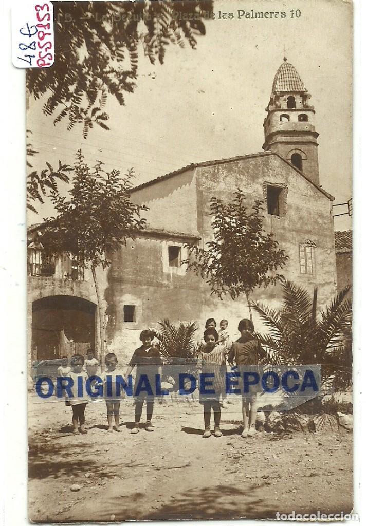 Postkarten: (PS-59153)POSTAL FOTOGRAFICA DE LA SECUITA-PLAZA DE LAS PALMERAS.J.B.