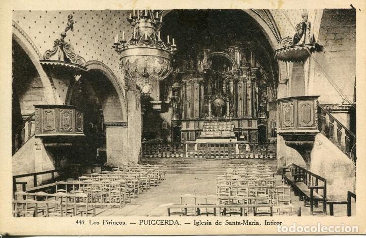 Postales: PUIGCERDA-IGLESIA DE SANTA MARIA-INTERIOR-