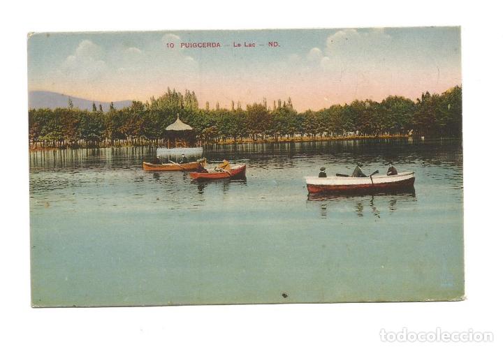 Postales: PUIGCERDA  EL LAGO SOBREMARCA REPUBLICA ESPA&Ntilde;OLA - EDICI&Oacute;N FRANCESA- POSTAL