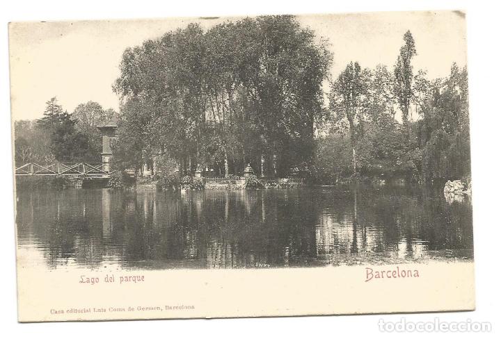 Postales: BARCELONA LAGO DEL PARQUE - EDICION LUIS COMA - POSTAL - Foto 1