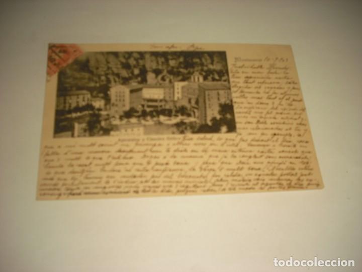 Postkarten: MONTSERRAT , APOSENTOS Y CLAUSTRO GOTICO . REVERSO SIN DIVIDIR . CIRCULADA 1903