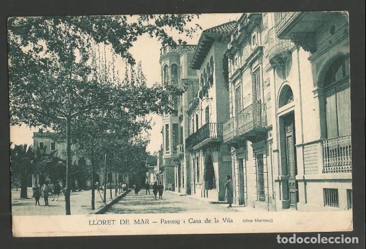 Postkarten: LLORET DE MAR-PASSEIG I CASA DE LA VILA-CLIXE MARTINEZ-POSTAL ANTIGUA-(56.119)