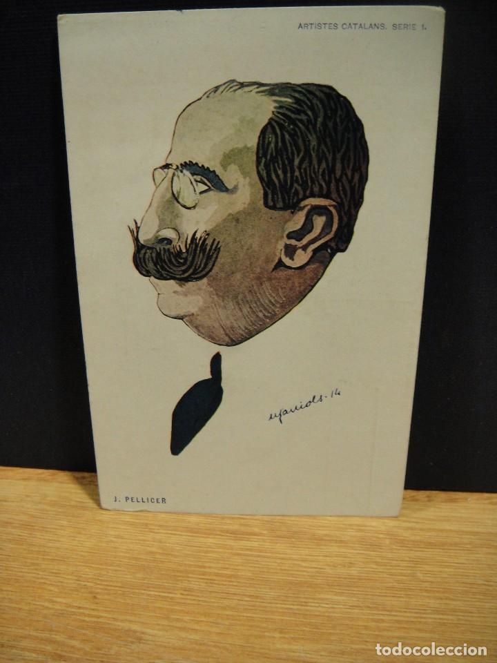 Postales: j.pellicer , artistes catalans serie 1&ordf; , - imprenta bonavia i dur&aacute;n - sin circular