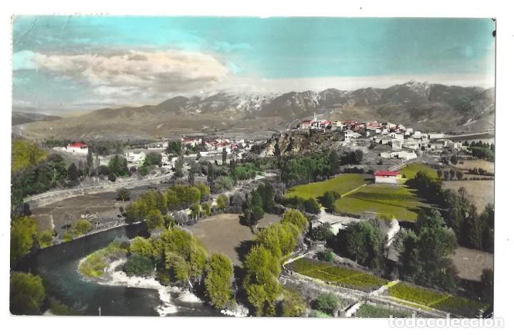 Postales: BELLVER DE CERDA&Ntilde;A.- VISTA PARCIAL Y R&Iacute;O SEGRE, FOT. JANOT. L&Eacute;RIDA- CIRCULADA (1964)