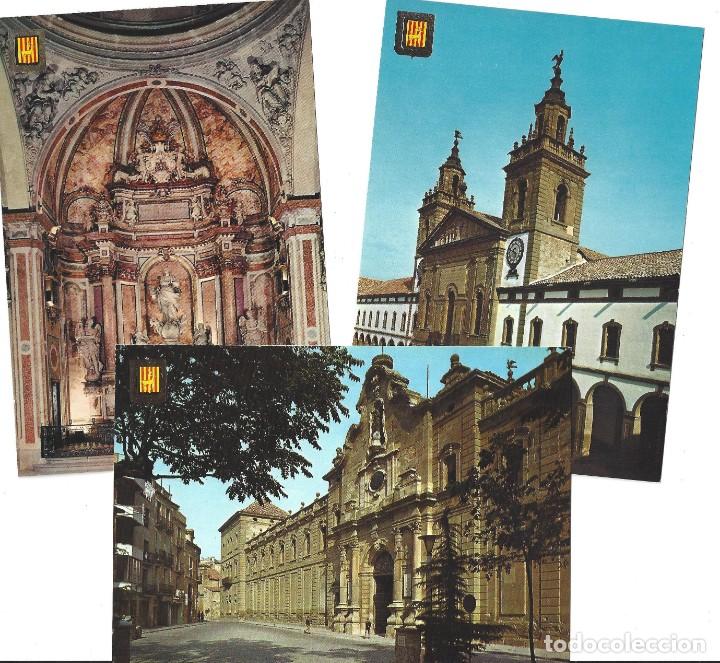 Postales: LOTE DE 3 POSTALES- CERVERA.- UNIVERSIDAD. ESCUDO DE ORO. L&Eacute;RIDA- SIN CIRCULAR
