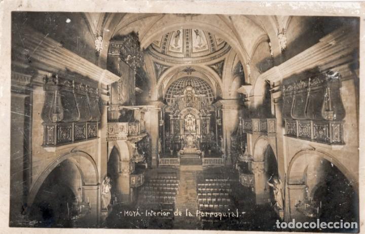 Postales: moy&aacute;. interior parroquial - Foto 1