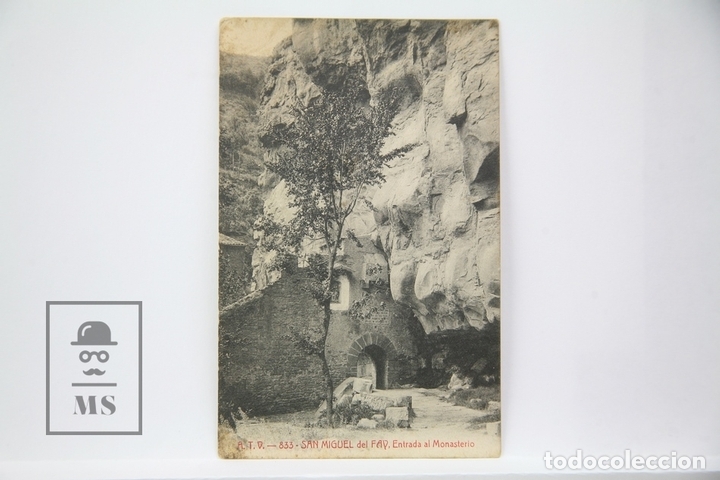 Postales: Antigua Postal - San Miguel Del Fay, Entrada al Monasterio N&ordm; 833 - ATV - Circulada - A&ntilde;o 1918