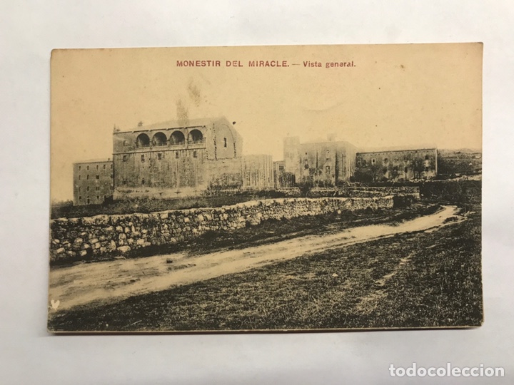 Postales: MONESTIR DEL MIRACLE (Lerida) Postal. Vista General. Edita: Uni&oacute;n Postal Universal (h.1940?)