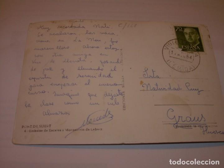 Postales: ANTIGUA POSTAL......PONT DE SUERT. - Foto 2