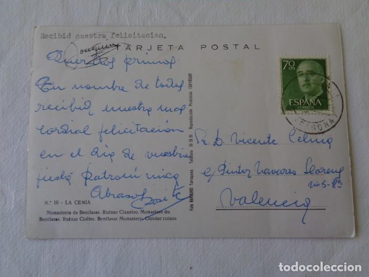 Postales: LA CENIA - MONASTERIO DE BENIFASAR - Foto 2