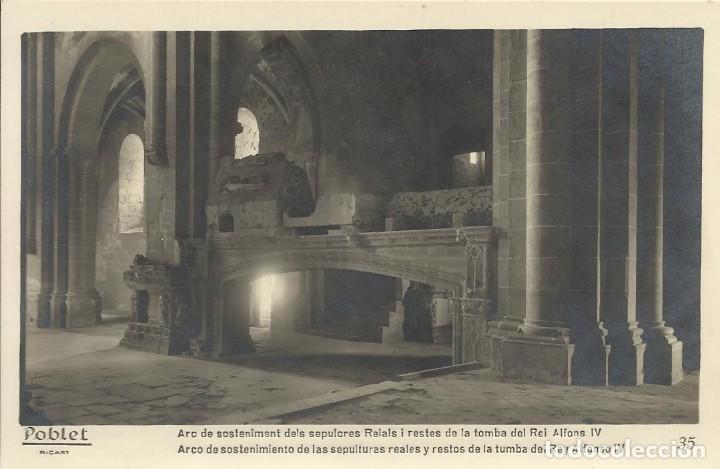 Postkarten: Poblet. Arco de sostenimiento. Ricart. 35. Sin circular. Buen estado. 9x14 cm. Sin circular. Postal.