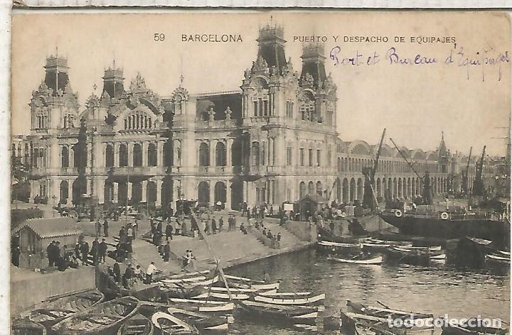 Postales: BARCELONA PUERTO ESCRITA - Foto 1