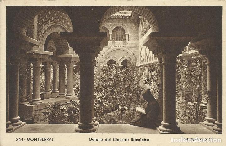Postkarten: Montserrat. Detalle del claustro rom&aacute;nico. Ripol. 364. Sin circular. 9x14 cm. Postal..