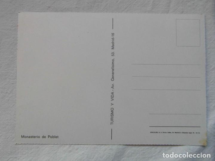 Postales: MONASTERIO DE POBLET. EDICOLOR. SIN CIRCULAR - Foto 2