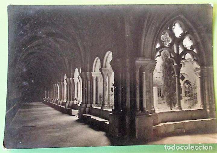 Postales: Real Monasterio de Poblet. Ala rom&aacute;nica del Claustro. L. Plasencia. Nueva. Blanco/Negro