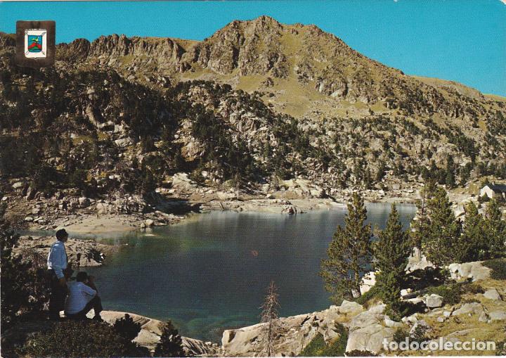 Postales: pirineu catala, regio d&acute;espot, llac tor trullo i refugi, lerida
