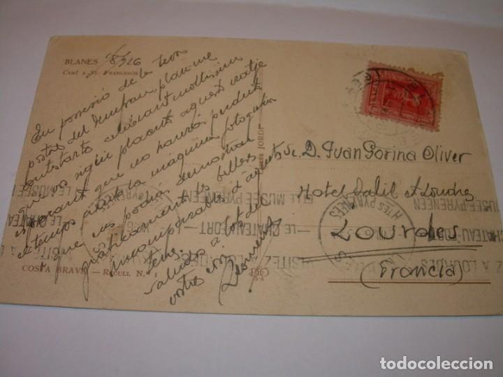 Postales: ANTIGUA POSTAL....BLANES. - Foto 2