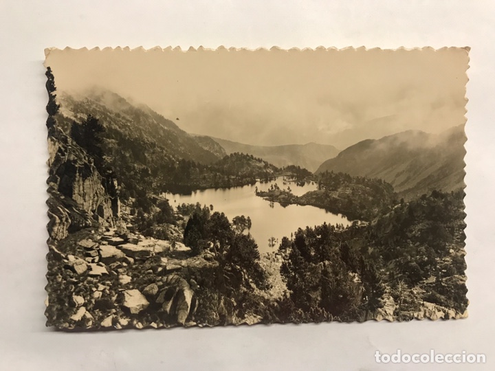 Postales: REGI&Oacute;N DE ESPOT SAN NICOLAU (Lerida) Postal No.41, Lago de Tort de Peguera y Refugio Jos&eacute; Ma. Blanc
