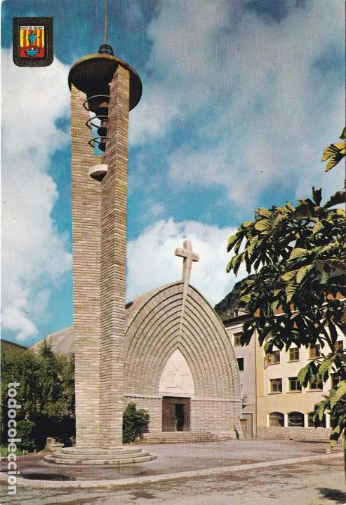 Postales: el pallars, esglesia parroquial de pont de suert, lerida