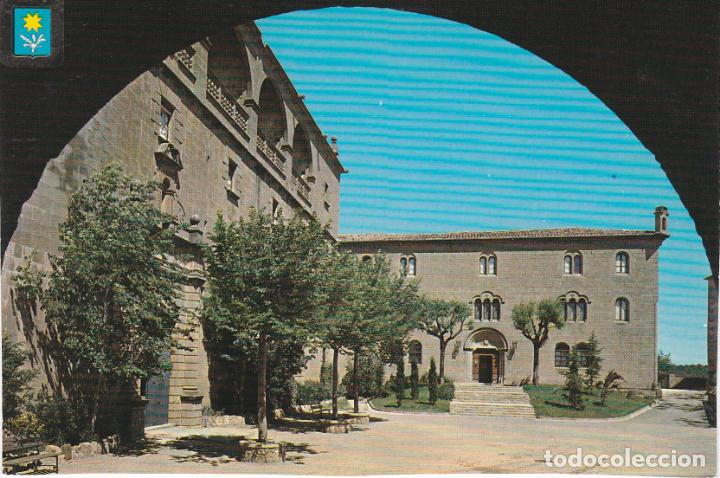 Postales: santa maria del miracle, fa&ccedil;ana lateral de l&acute;esglesia i monestir, lerida