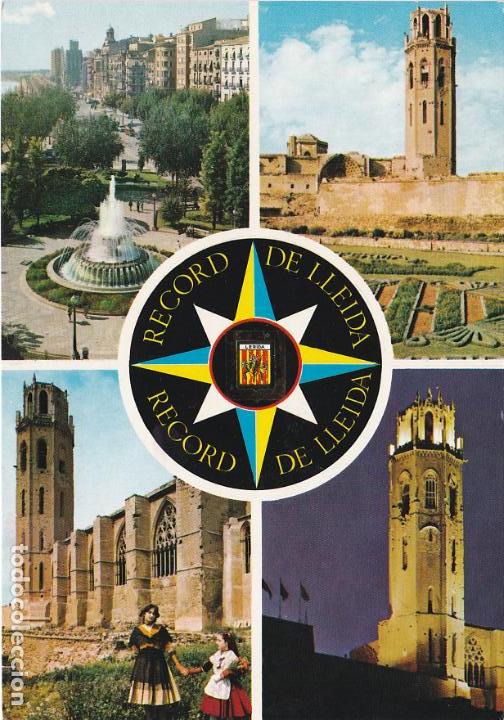 Postales: lerida, plaza del gobierno civil y seo antigua