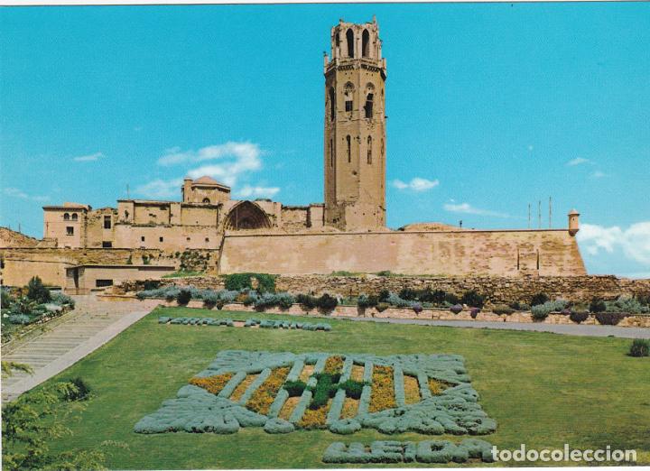 Postales: lerida, la seo, murallas y jardines
