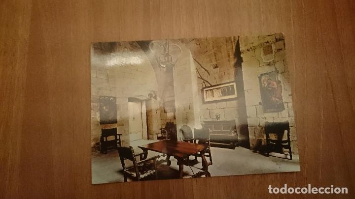 Postales: POSTAL REAL MONASTERIO DE POBLET LA SALA DEL CALEFACTORIO SIN CIRCULAR