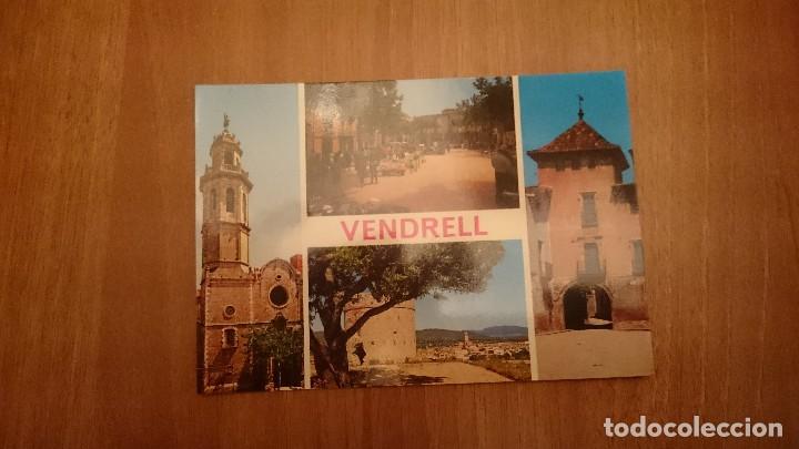 Postales: POSTAL COSTA DORADA VENDRELL DIVERSOS ASPECTES DE LA CIUDAD SIN CIRCULAR
