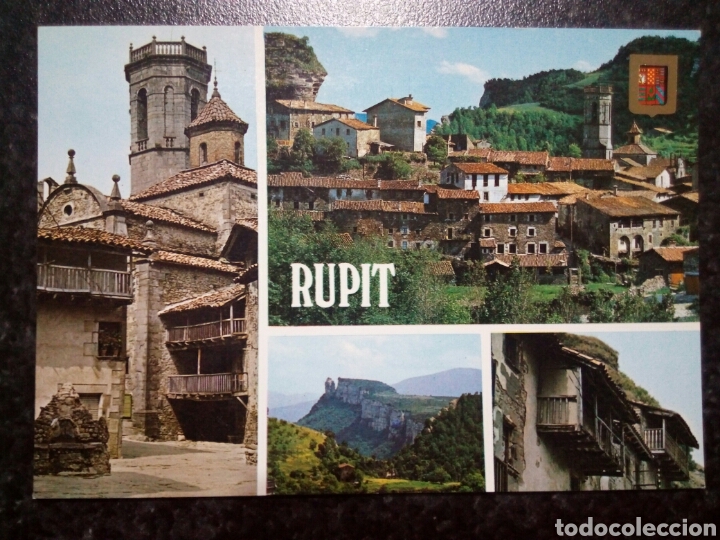 Postales: Postal de Rupit. Plaza Mayor e Iglesia. - Foto 1