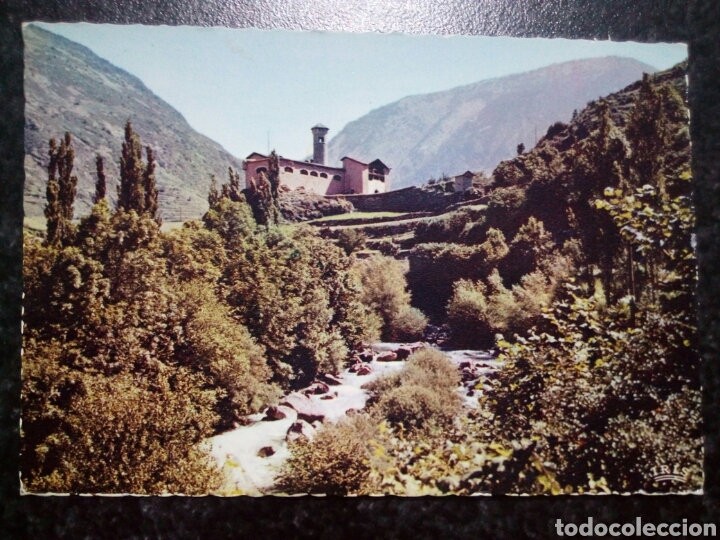 Cartoline: Postal de Valls d'Andorra. Encamp. Poste emisor de Radio-Andorra.