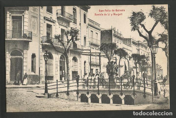 Postales: SANT FELIU DE GUIXOLS-RAMBLA PI Y MARGALL-H.BARROSO-POSTAL ANTIGUA-(57.537)