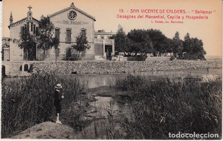 Postales: POSTAL SANT VICENS DE CALDERS - SAN VICENTE DE CALDERS -BELLAMAR DESAGUES MANANTIAL ROISIN NUM 19