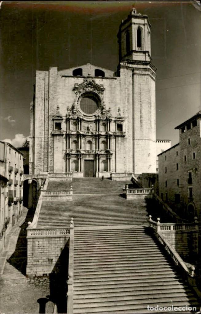 Postales: Gerona &ndash; La Catedral - 9 x 14 cms - Foto 1