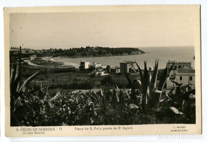 Postales: a02658 S'agaro playa de san pol y punta de s'agaro mauri n&ordm;11