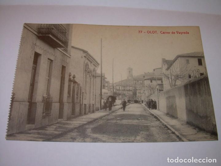 Postales: ANTIGUA POSTAL......OLOT...CARRER DE VAYREDA. - Foto 1