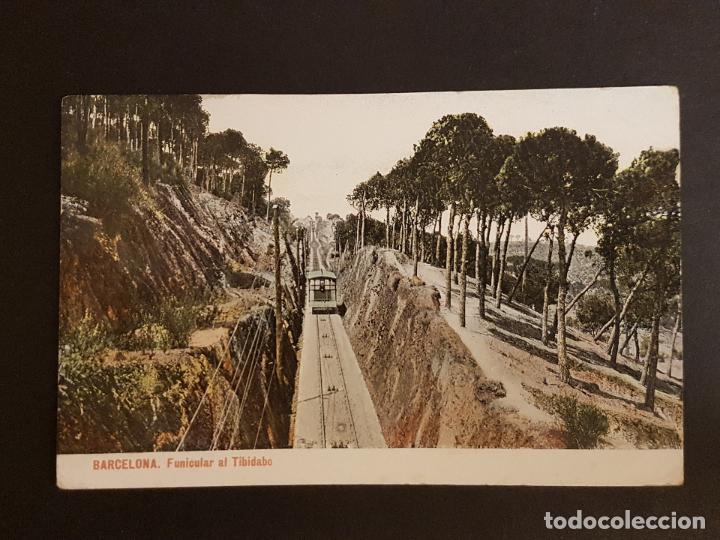 Postales: BARCELONA FUNICULAR DEL TIBIDABO - Foto 1