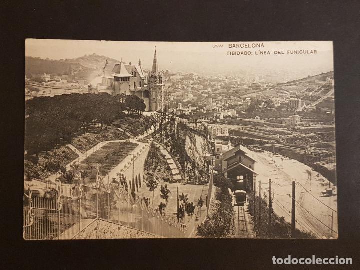 Postales: BARCELONA TIBIDABO LINEA DEL FUNICULAR - Foto 1