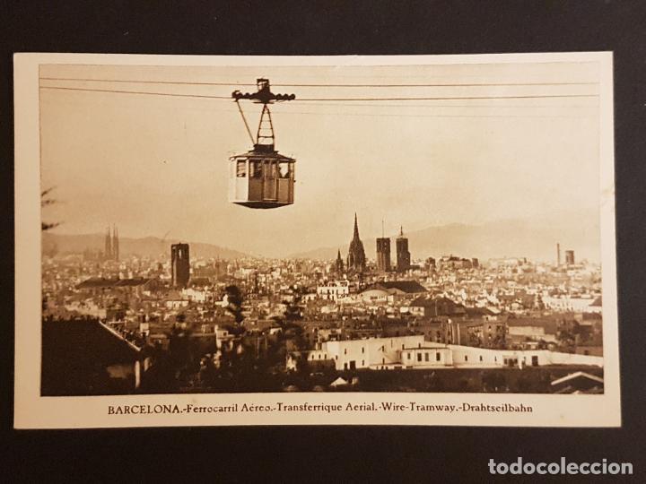 Postales: BARCELONA FERROCARRIL AEREO - Foto 1