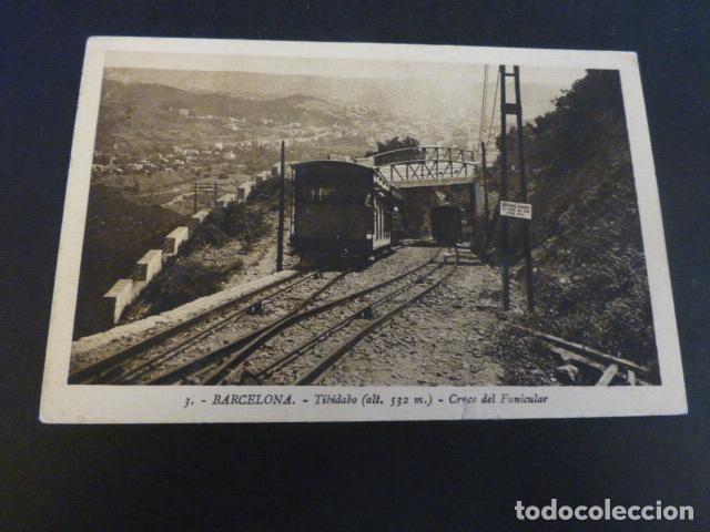 Postales: BARCELONA TIBIDABO CRUCE DEL FUNICULAR - Foto 1