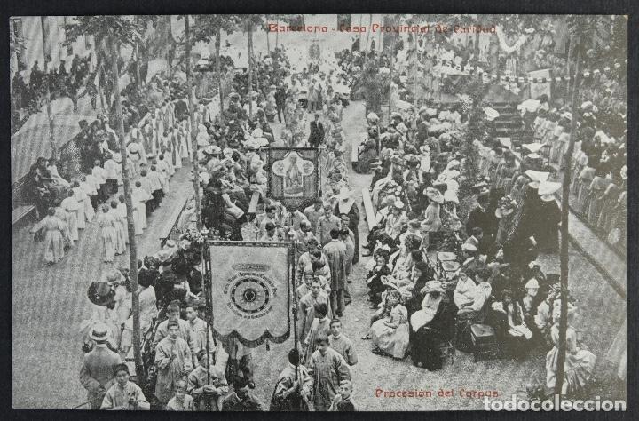 Postales: Postal original-Barcelona, casa provincial de caridad. Sordo-mudos, clase literaria